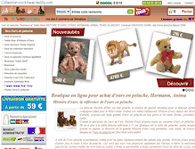 Tablet Screenshot of collection-ours-bear-teddy.com